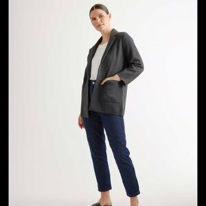 Quince. 100% Organic Cotton Knit Blazer.